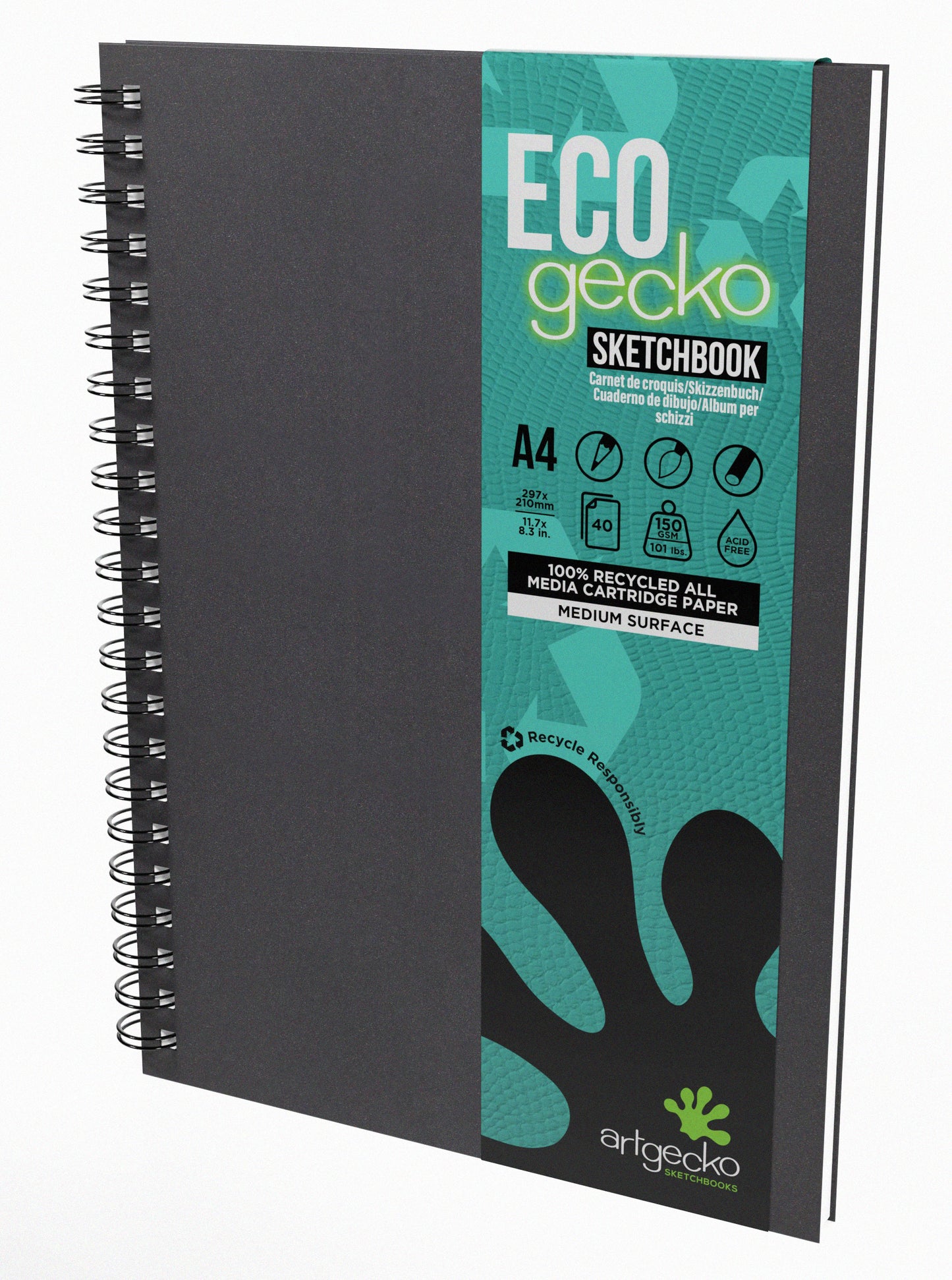 
                  
                    Artgecko ECO Recycled All Media Wirebound Sketchbooks
                  
                