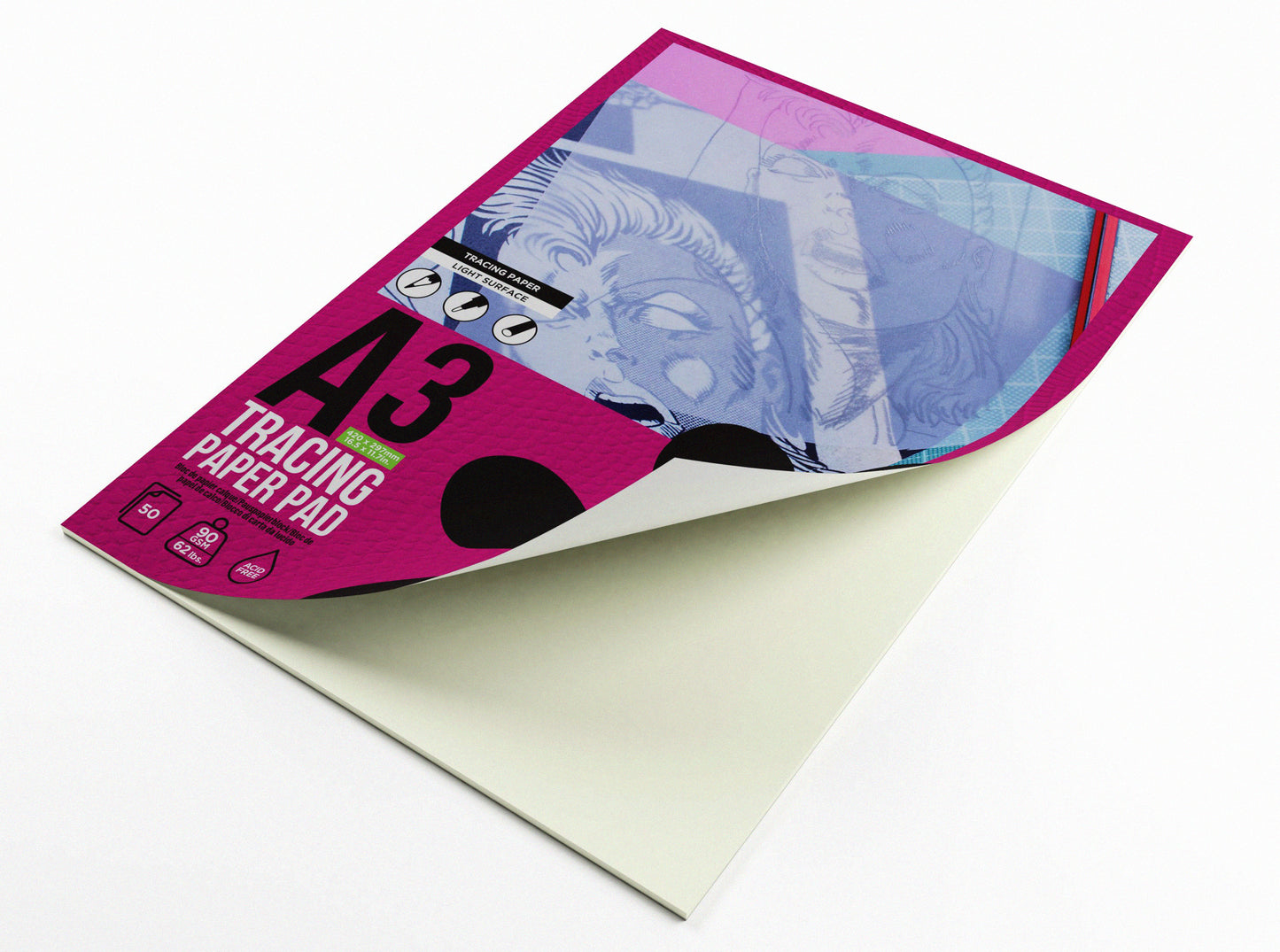 Order A3 Drawing Paper Pad, 90gsm