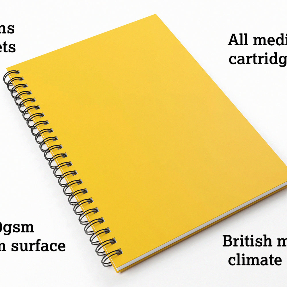 
                  
                    Artgecko FLASHY 'Yellow' All Media Wirebound Sketchbook
                  
                