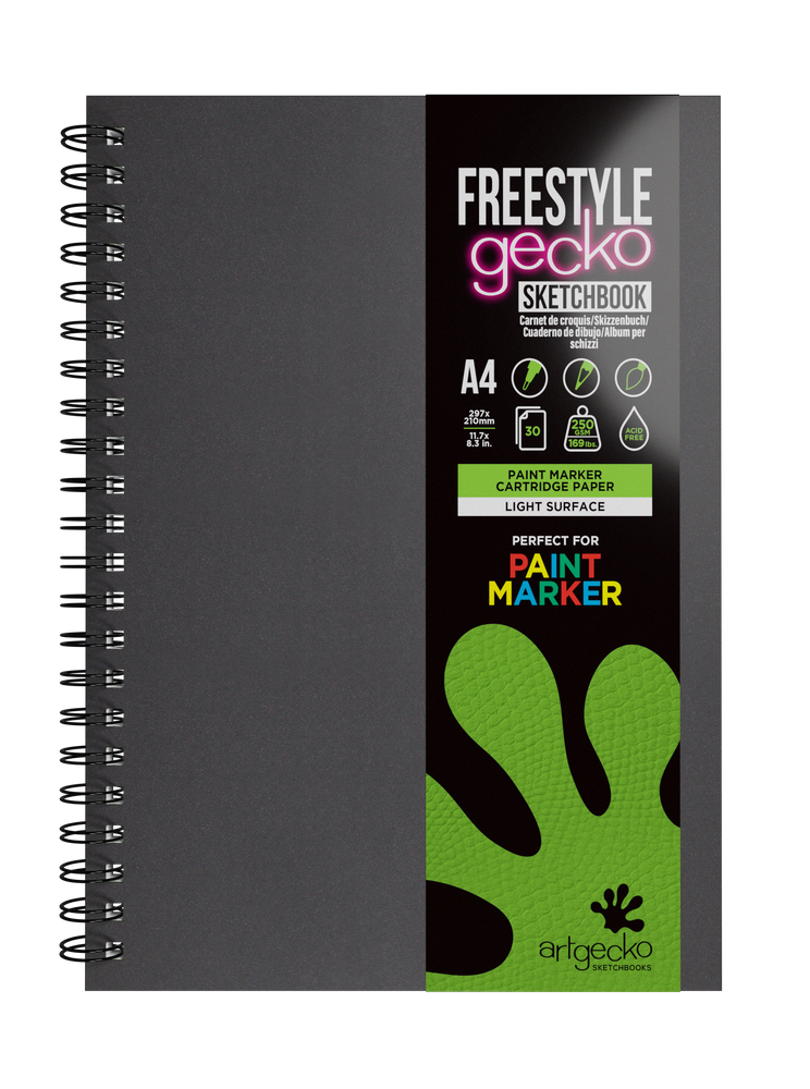 Artgecko FREESTYLE Paint Marker Paper Wirebound Sketchbooks – Artgecko  Sketch